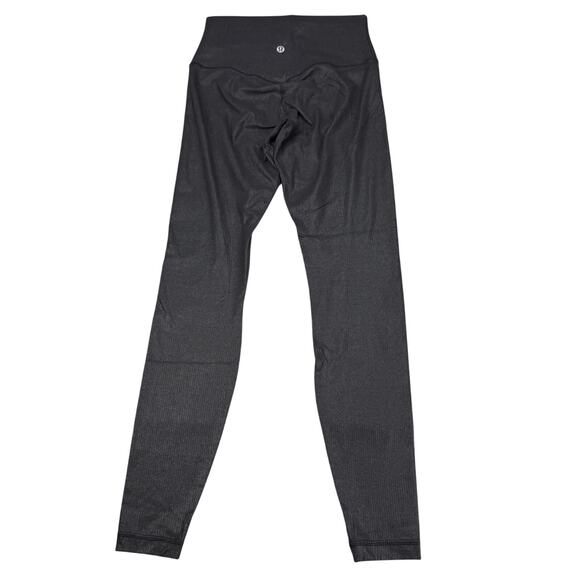 LULULEMON Align Ribbed High-Rise Pant 28" Shine Size 4 Black - Picture 7 of 9